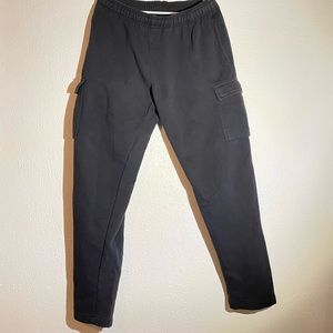 mens fleece pants ultimate cargo size L made in Pakistan black